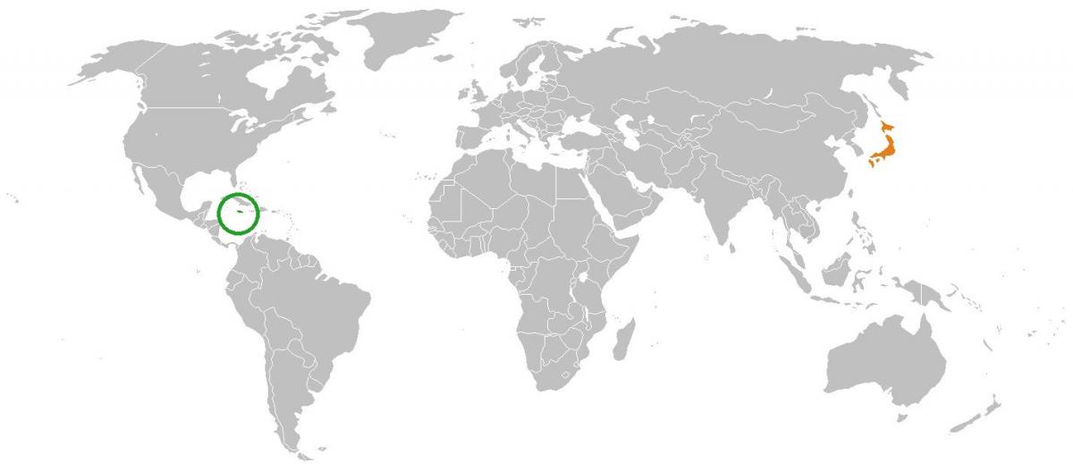 Ямайка на карте мира