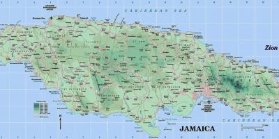 Карта подробная Ямайка