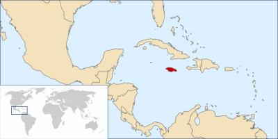Ямайка на карте мира